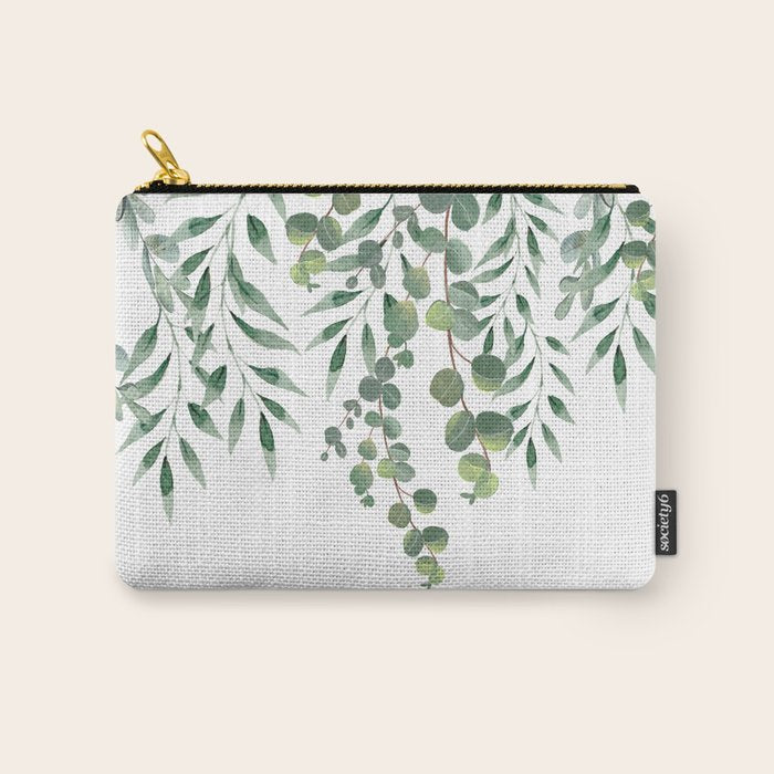 Eucalyptus Leaves  Carry All Pouch Gallery Image 1
