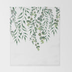 Eucalyptus Leaves  Throw Blanket Gallery Image 2