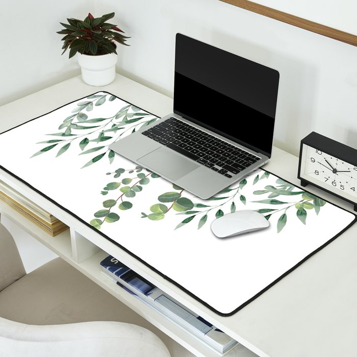Eucalyptus Leaves  Desk Mat Gallery Image 2
