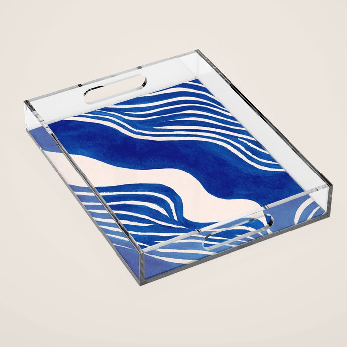 Indigo Flow Acrylic Tray Gallery Image 1