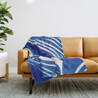 Indigo Flow Throw Blanket Gallery Image 1