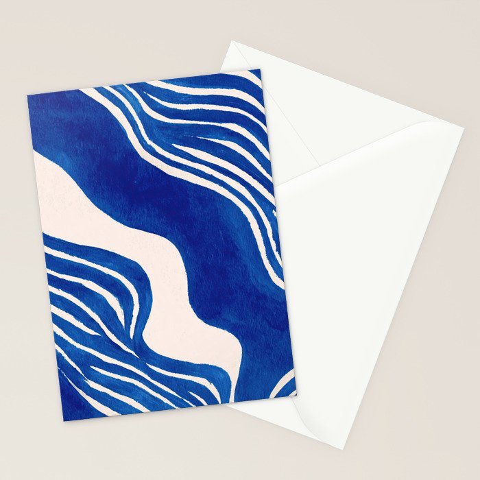 Indigo Flow Stationery Card Gallery Image 2