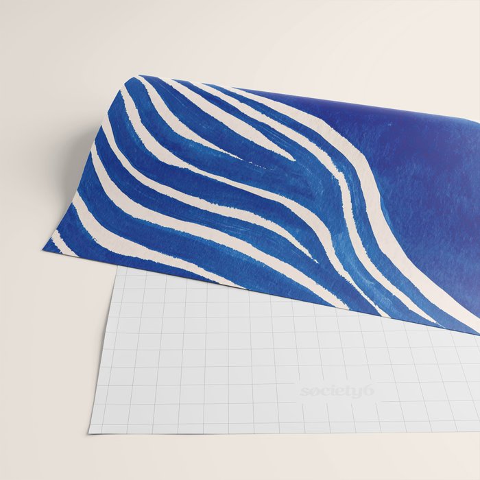 Indigo Flow Wrapping Paper Gallery Image 2