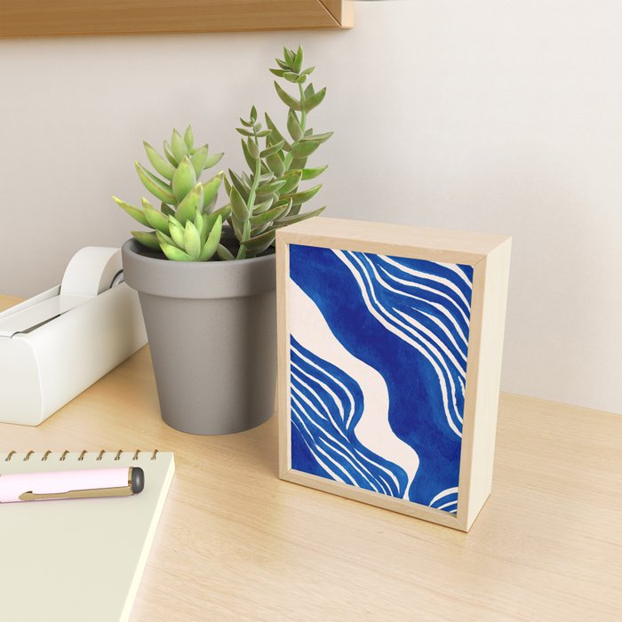 Indigo Flow Mini Art Print Gallery Image 2