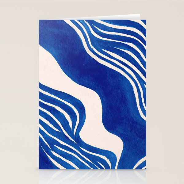 Indigo Flow Stationery Card Gallery Image 2