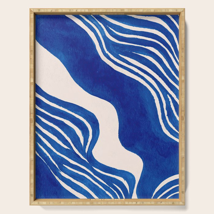 Indigo Flow Serving Tray Gallery Image 1