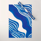 Indigo Flow Wrapping Paper Gallery Image 1