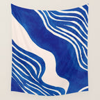 Indigo Flow Wall Tapestry Gallery Image 4
