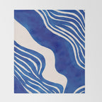 Indigo Flow Throw Blanket Gallery Image 2