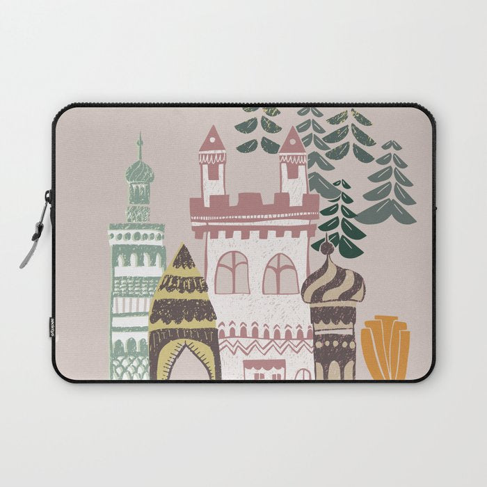 Block print Home Laptop Sleeve Gallery Image 1
