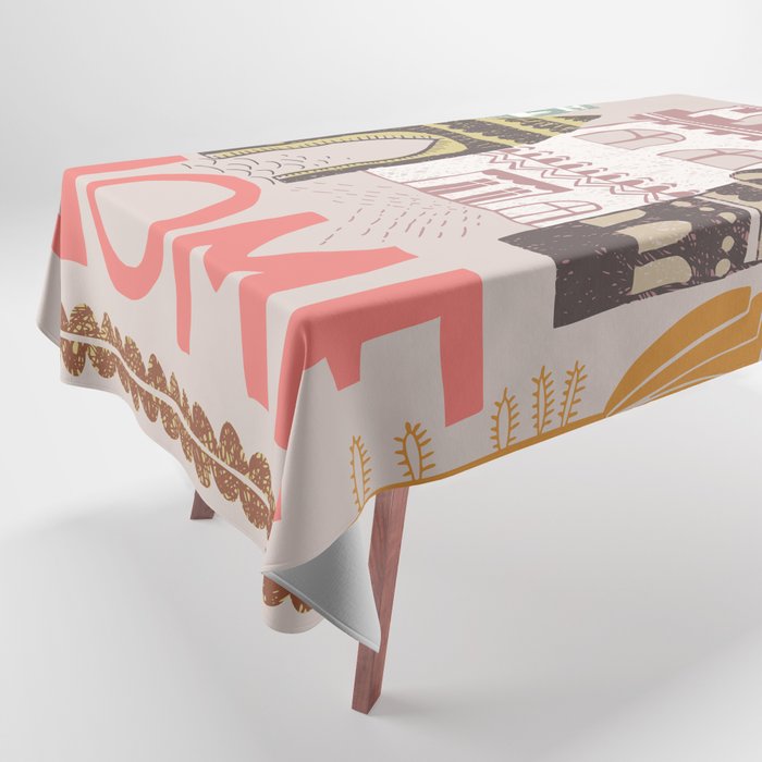 Block print Home Tablecloth Gallery Image 1