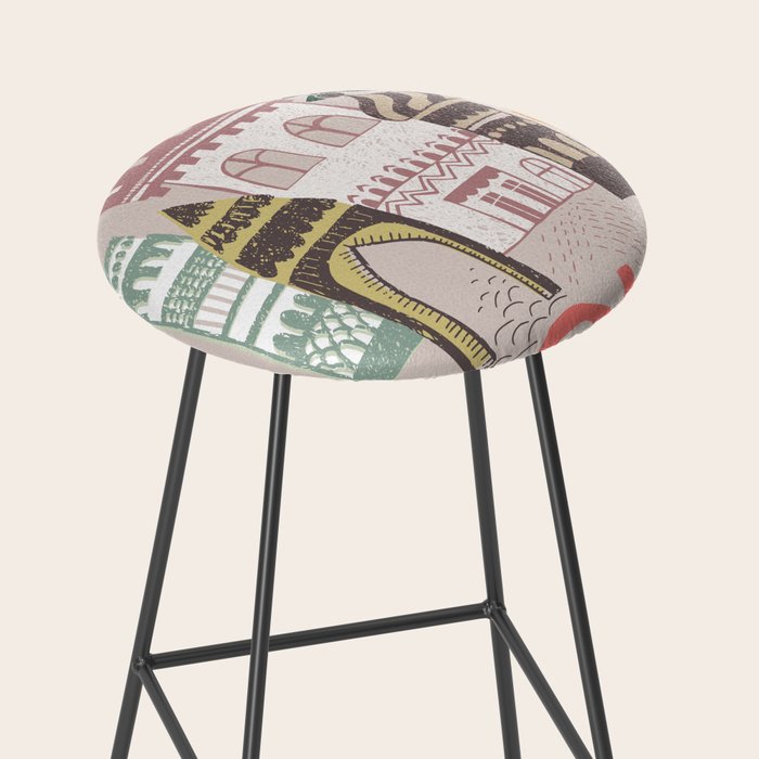 Block print Home Stool Gallery Image 2