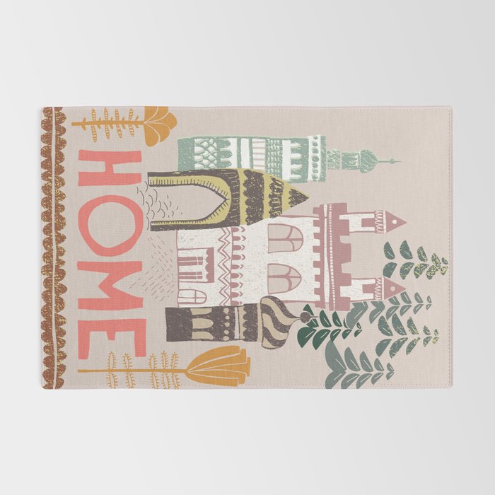 Block print Home Rug Gallery Image 2