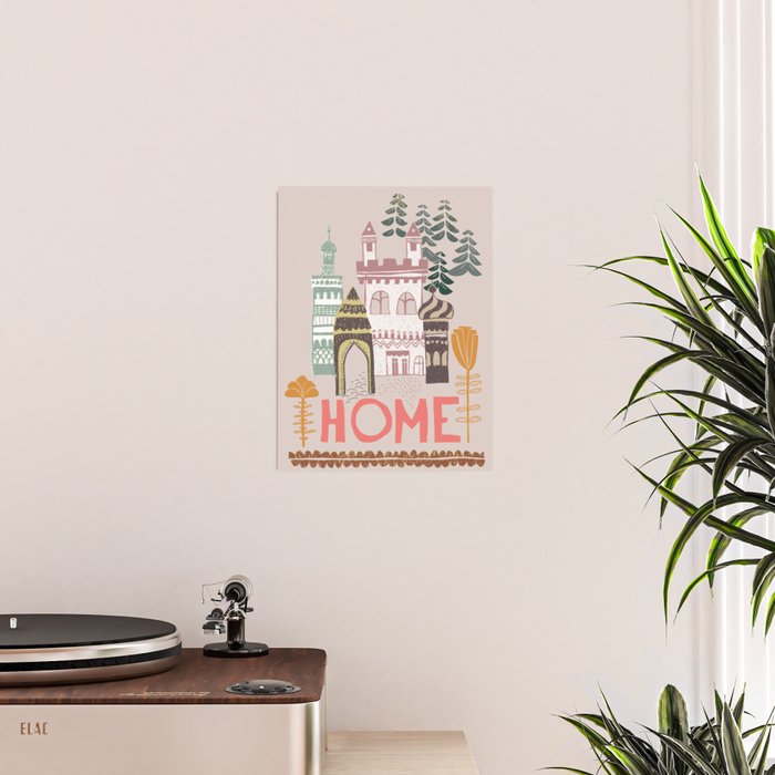 Block print Home Poster Gallery Image 2