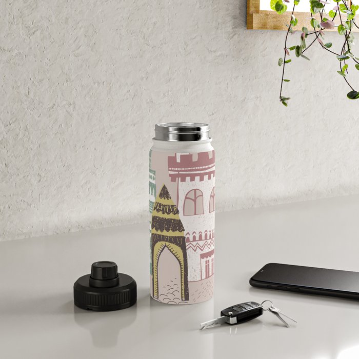 Block print Home Water Bottle Gallery Image 4
