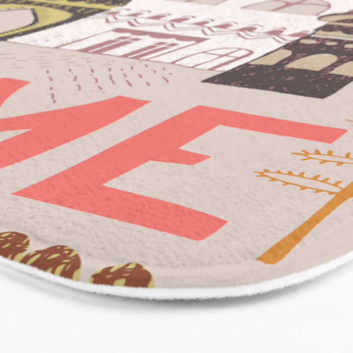 Block print Home Bath Mat Gallery Image 3