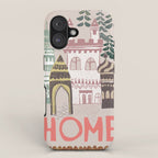 Block print Home iPhone Case Gallery Image 1