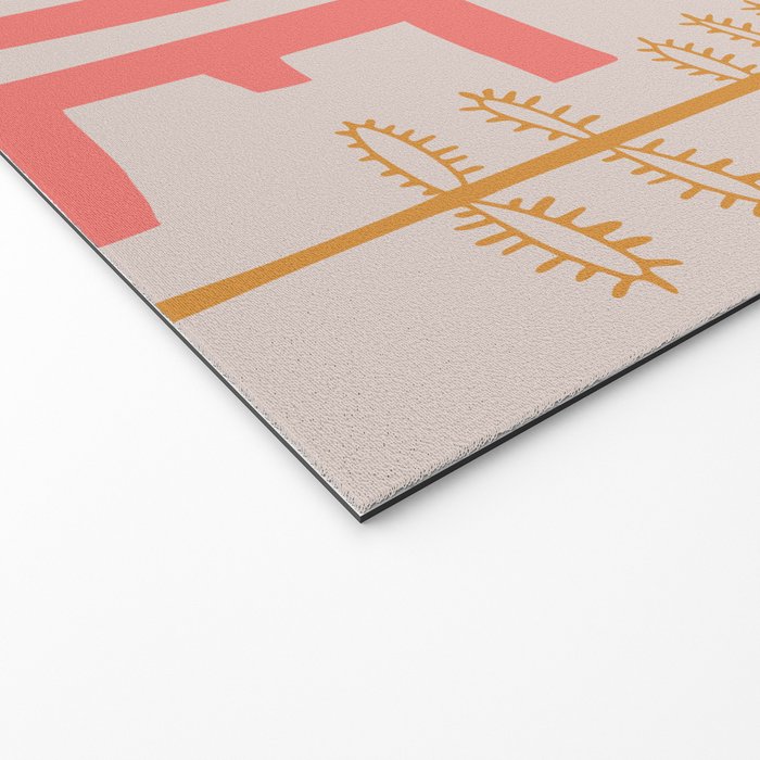 Block print Home Welcome Mat Gallery Image 2