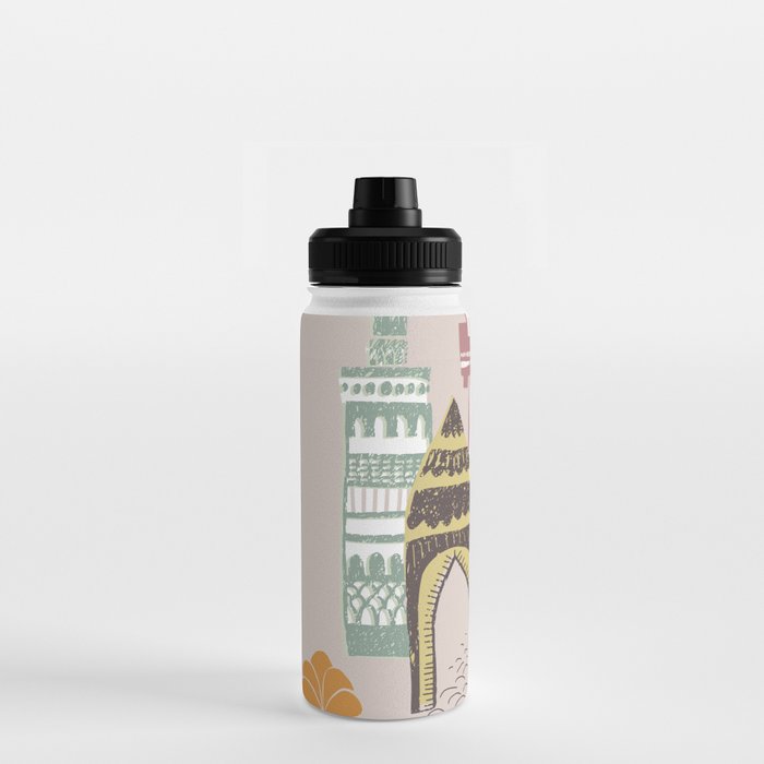 Block print Home Water Bottle Gallery Image 3
