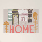 Block print Home Welcome Mat Gallery Image 1