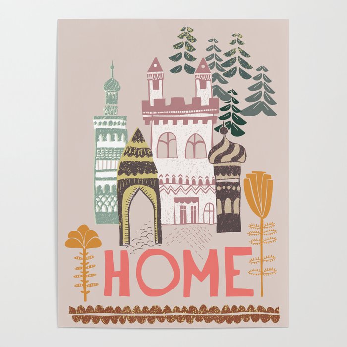 Block print Home Poster Gallery Image 4