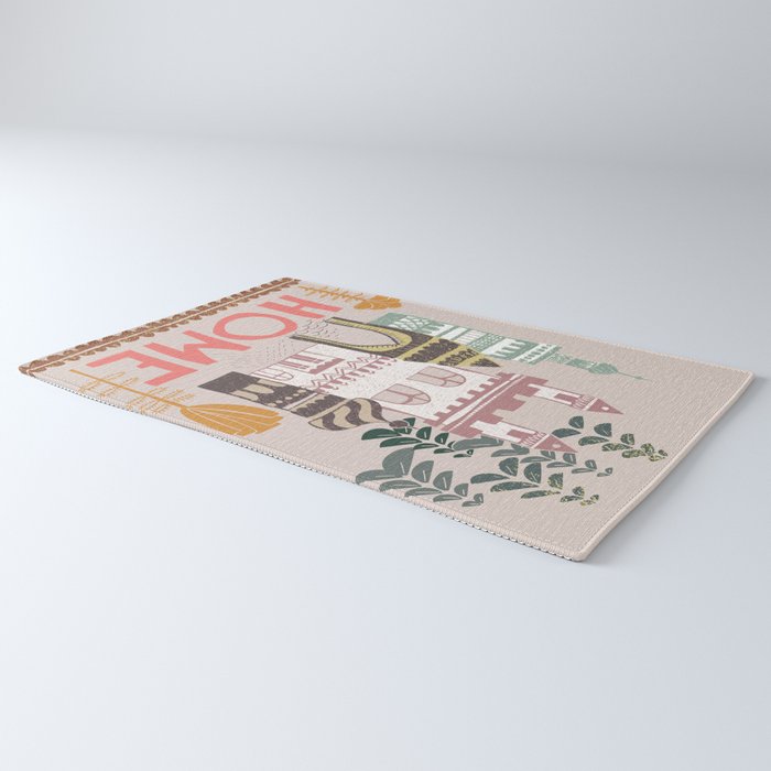 Block print Home Rug Gallery Image 3
