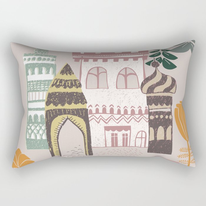 Block print Home Rectangular Pillow Gallery Image 2