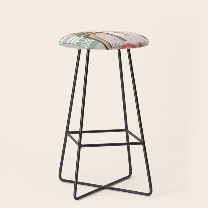 Block print Home Stool Gallery Image 1