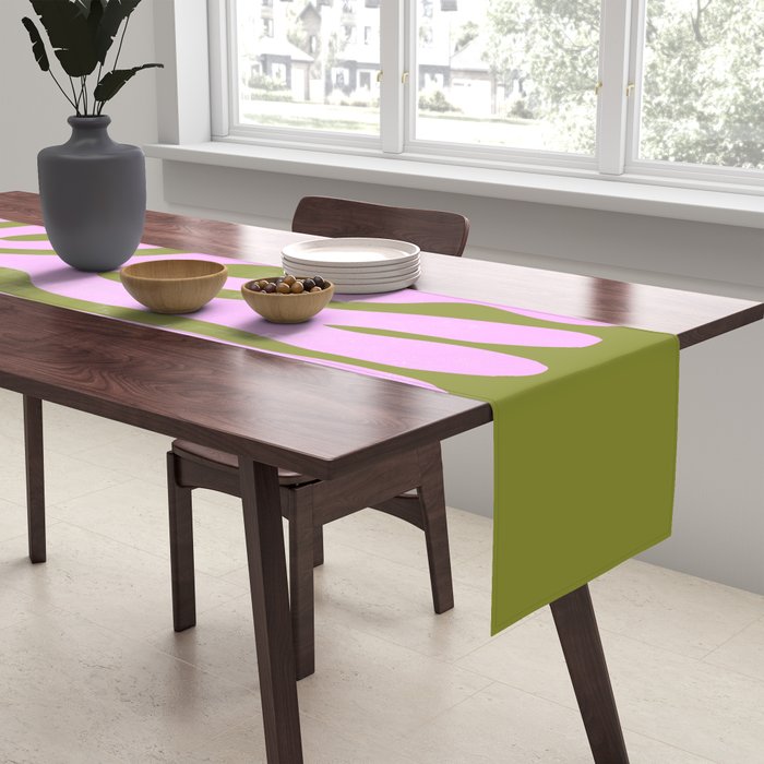 Wasabi & Lavender: Matisse Paper Cutouts 05 Table Runner Gallery Image 2