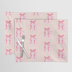 Striped Bows in Pinks Placemat Gallery Image 1