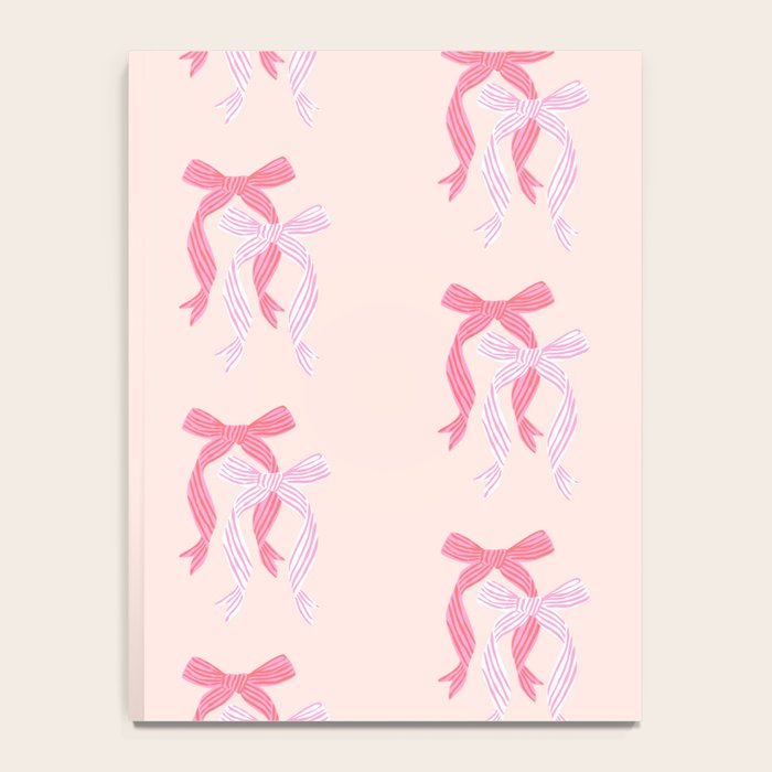 Striped Bows in Pinks Notebook Gallery Image 4