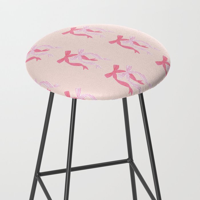 Striped Bows in Pinks Stool Gallery Image 2