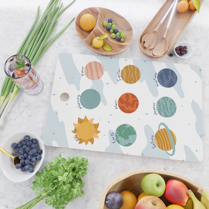 Planets of The Solar System Cutting Board Gallery Image 2