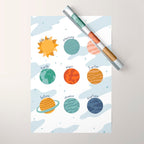 Planets of The Solar System Wrapping Paper Gallery Image 1