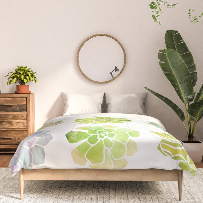 Spring Succulents Comforter Gallery Image 3