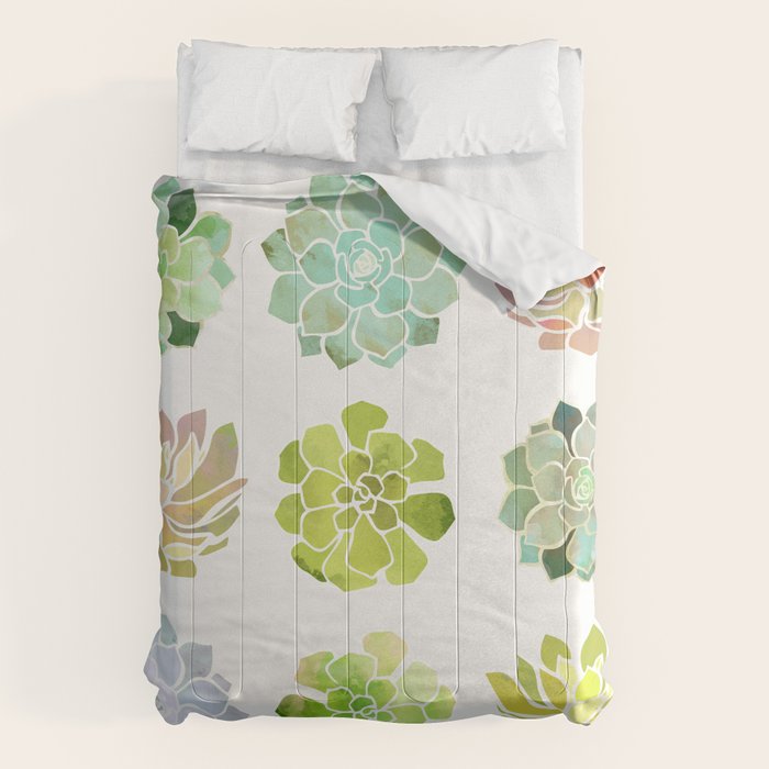 Spring Succulents Comforter Gallery Image 1