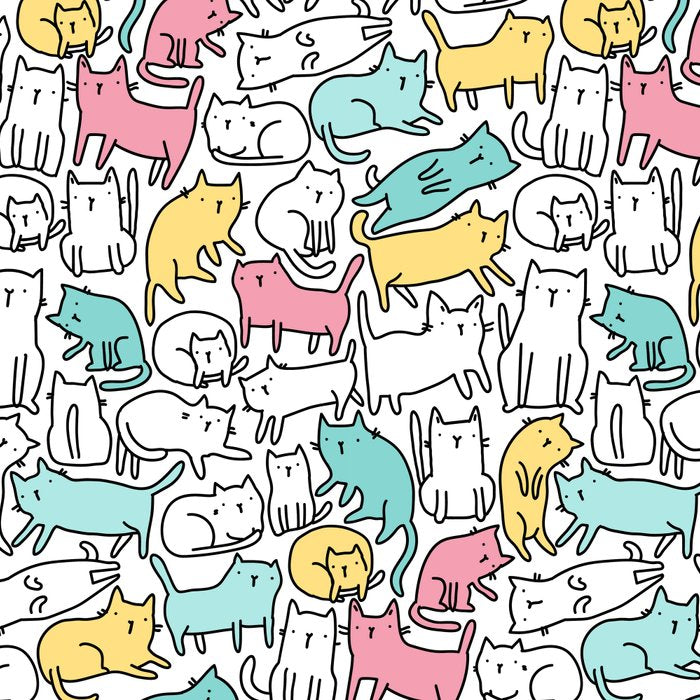 Cute kitties Cats pattern Coffee Mug Gallery Image 2