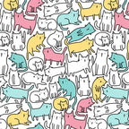 Cute kitties Cats pattern Coffee Mug Gallery Image 2