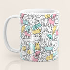 Cute kitties Cats pattern Coffee Mug Gallery Image 3