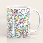 Cute kitties Cats pattern Coffee Mug Gallery Image 1