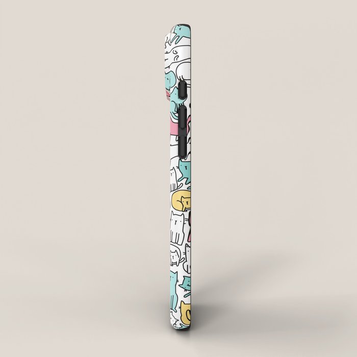 Cute kitties Cats pattern iPhone Case Gallery Image 2