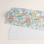 Cute kitties Cats pattern Wrapping Paper Gallery Image 2