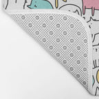 Cute kitties Cats pattern Bath Mat Gallery Image 2