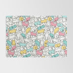 Cute kitties Cats pattern Rug Gallery Image 2