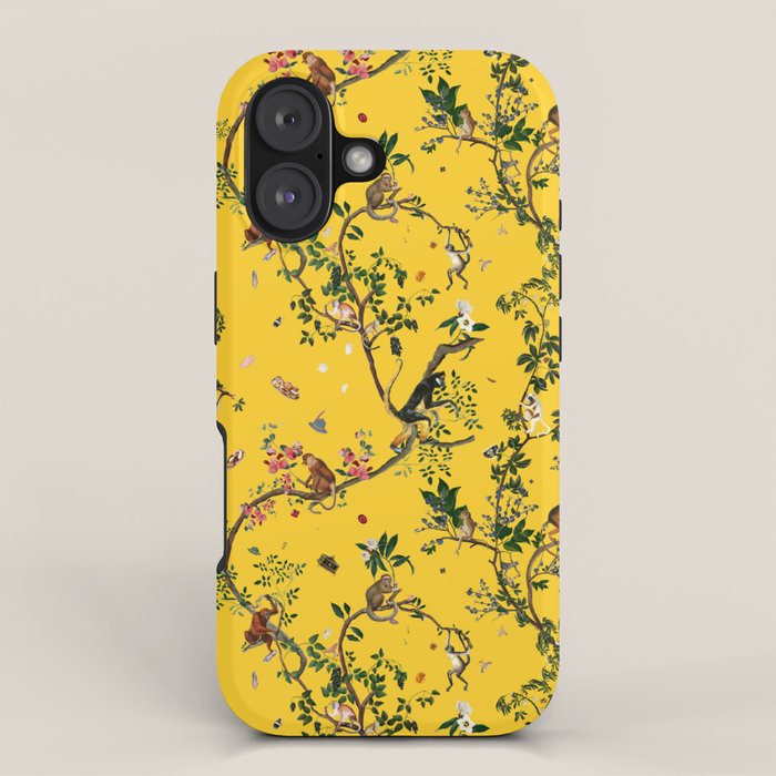 Monkey World Yellow iPhone Case Gallery Image 1