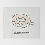 Donut Disturb Throw Blanket Gallery Image 2