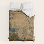 Antique 17th Century Mythological 'Diana and Her Nymphs' Tapestry Duvet Cover Gallery Image 6
