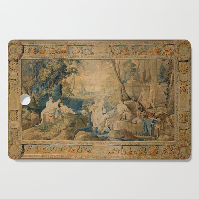 Antique 17th Century Mythological 'Diana and Her Nymphs' Tapestry Cutting Board Gallery Image 1