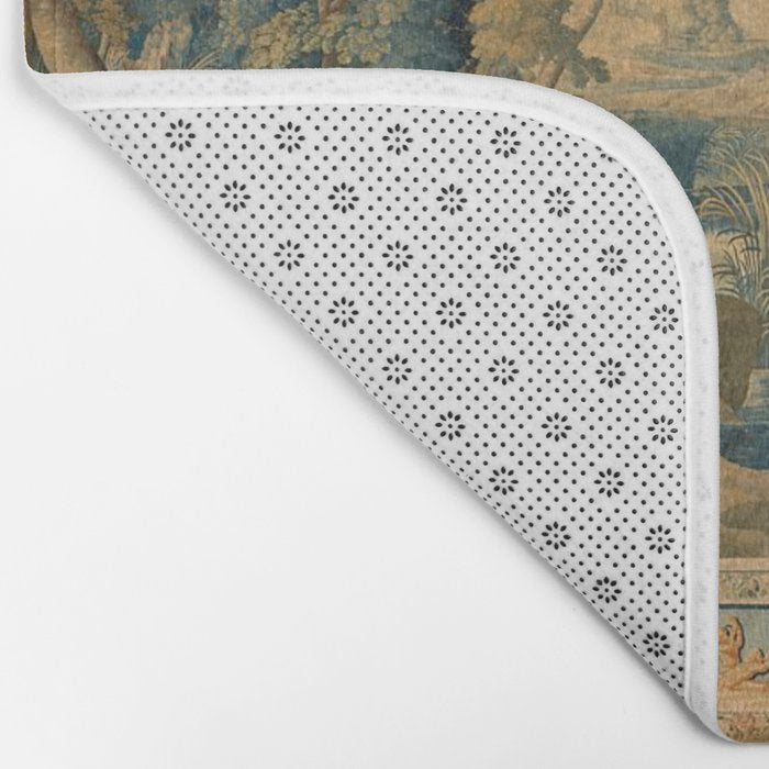 Antique 17th Century Mythological 'Diana and Her Nymphs' Tapestry Bath Mat Gallery Image 2