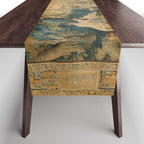 Antique 17th Century Mythological 'Diana and Her Nymphs' Tapestry Table Runner Gallery Image 1